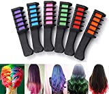 New Washable Hair Chalk Comb, Hair Chalk Comb Temporary Hair Color Dye for Girls Kids, for Girls Age 4 5 6 7 8 9 10 New Year Birthday Party Cosplay DIY Children's Day, Halloween, Christmas