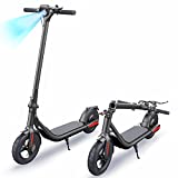 HOVSCO Electric Scooter for Adults, 48V 620W Peak Super Pushing Back Feeling Power Up to 30 Miles & 19 MPH, 10'' Care-Free Tires Foldable Commuter Electric Scooter