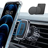 LISEN Car Phone Holder Mount, [Easily Install] Magnetic Phone Holder for Car [6 Strong Magnets] Cell Phone Holder for Car [Case Friendly] iPhone Car Holder Compatible with All Smartphones & Tablets