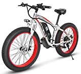 YinZhiBoo SMLRO Electric Bike E-Bike Fat Tire Electric Bicycle 26' 4.0 Adults Ebike 1000W Removable 48V/13AH Battery Shimano 21-Speed Shifting for Trail Riding/Excursion/Commute UL and GCC Certified