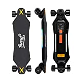 JKING Electric Skateboard Electric Longboard with Remote Control Electric Skateboard,900W Hub-Motor ,26 MPH Top Speed，21.8 Miles Range,3 Speed Adjustment，Max Load 330 Lbs,12 Months Warranty