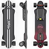 Teamgee H20 39' Electric Skateboard with Remote, 1200W Dual Motors, 18Miles Ranges, 26MPH Top Speed, 4 Speed Adjustment Longboards Skateboard Designed for Teens and Adults (7500mAh)