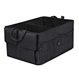 Car Trunk Organizer, Trunk Organizer for SUV, 8 Pocket Backseat Trunk Organizer, Waterproof, Dust-proof, Durable Foldable Cargo Net Storage for More Trunk Space with Adjustable Straps, Black