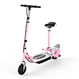 MAXTRA E120 Electric Scooter with Removable Seat for Kids Ages 6-12 - Up to 10mph, Foldable and Adjustable, 2 Rides in 1