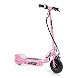 Razor E125 Kids Ride On 24V Motorized Battery Powered Electric Scooter Toy, Speeds up to 10 MPH with Brakes, and 8' Pneumatic Tires for Ages 8+, Pink