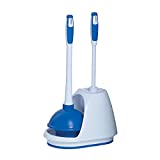 Mr. Clean Turbo Plunger and Bowl Brush Caddy Set, Toilet Brush Plunger Combo