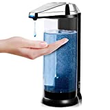 Secura 17oz / 500ml Premium Touchless Battery Operated Electric Automatic Soap Dispenser w/Adjustable Soap Dispensing Volume Control Dial (Chrome)