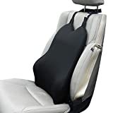 Dreamer Car Back Support Lumbar Support Pillow for Car - Memory Foam Ergonomic Car Lumbar Support for Back Pain Relief - Dual Straps Design to Achieve a Comfortable Driving -Black