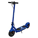 Hover-1 Alpha Electric Folding Scooter | 18MPH, 12 Mile Range, 5HR Charge, LCD Display, 10 Inch High-Grip Tires, 264LB Max Weight, BT Speaker, Certified & Tested - Safe for Kids, Teens & Adults, Blue
