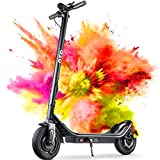 Electric Scooter for Adults, Electric Kick Scooter with 500W Motor,Up to 15MPH&22 Miles, Fast Charging,Folding Electric Scooter IP54 with Dual Braking System,Electric Scooter with 10'' Pneumatic Tires