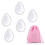 Clear Silisponge Silicone Makeup Applicator Gel Foundation Makeup and Puff BB Cosmetic Beauty Tools Blender 5 Pcs