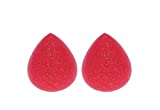 The Creme Shop 3D XL Precision Silicone Blending Makeup Sponge (Red, 2 Pack)