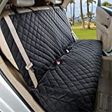 VIEWPETS Bench Car Seat Cover Protector - Waterproof, Heavy-Duty and Nonslip Pet Car Seat Cover for Dogs with Universal Size Fits for Cars, Trucks & SUVs(Black)