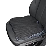 Dreamer Car Seat Cushion for Car Seat Driver - Memory Foam Car Seat Cushions for Driving with Larger Size to Add More Comfort - Wedge Driver Seat Cushion Improve Driving View- Black