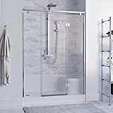Swiss Madison Well Made Forever SM-SB537W Aquatique 60 X 32 Single Threshold Shower Base with Left Drain and Integral Right Hand Seat in White