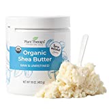 Plant Therapy Organic African Shea Butter Raw, Unrefined USDA Certified 16 oz Jar For Body, Face & Hair 100% Pure, Natural Moisturizer For Dry, Cracked Skin, Best for DIY Beauty Products Like Lotion, Cream, Lip Balm and Soap