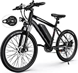 Electric Bike, TotGuard Electric Bike for Adults, 26' Ebike 350W Adult Electric Bicycles, 19.8MPH 50-60Miles Electric Mountain Bike, 36V 10.4Ah Battery, Suspension Fork, Shimano 21 Speed Gears