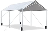 Quictent 10X20ft Upgraded Heavy Duty Car Canopy Galvanized Frame Carport Outdoor Boat Shelter with 3 Reinforced Steel Cables