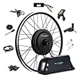 EBIKELING Waterproof Ebike Conversion Kit with Battery 26' Direct Drive Front/Rear Wheel Electric Bike Conversion Kit Ebike Battery & Charger Included