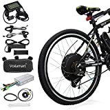 Voilamart Electric Bicycle Kit 26' Rear Wheel 48V 1000W E-Bike Conversion Kit with LCD Display, Cycling Hub Motor with Intelligent Controller and PAS System for Road Bike