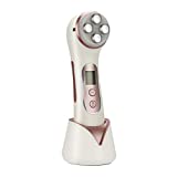 Karloz 5 in 1 Multifunctional Facial Massager High Frequency Facial Wand LED Light Therapy Skin Tightening Machine for Wrinkle and Acne Removal