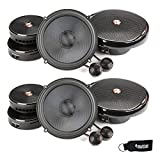 Infinity - Two Pairs of KAPPA-60CSX Kappa 6.5 Inch Two-Way Car Audio Component Speakers with Crossovers