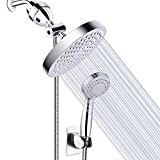 Filtered Shower Head, High Pressure Rainfall Shower Head/Handheld Shower Filter Combo, Luxury Modern Chrome Plated with 60'' Hose Anti-leak with Holder