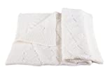 Unisex Luxury 100% Cashmere Baby Blanket - 'White' - Hand Made in Scotland by Love Cashmere - RRP $300