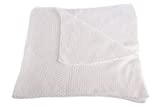 Unisex Super Soft 100% Cashmere Baby Blanket - 'White' - Hand Made in Scotland by Love Cashmere