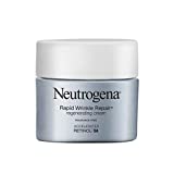 Neutrogena Rapid Wrinkle Repair Retinol Cream, Anti-Wrinkle Face & Neck Cream with Hyaluronic Acid & Retinol, Fragrance-Free Moisturizer, 1.7 oz