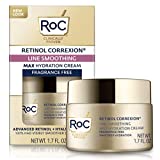 RoC Retinol Correxion Max Hydration Anti-Aging Daily Face Moisturizer with Hyaluronic Acid, Fragrance-Free, Oil Free Skin Care, 1.7 Ounces (Packaging May Vary)