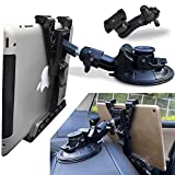 Randconcept 3-in-1 Tablet Holder Car Air Vent Mount - [ Strong Suction Cup Version ] Universal Dashboard Windshield Cradle for iPad, iPad Mini, Samsung Galaxy | Fits All 6'- 10.5' Tablets