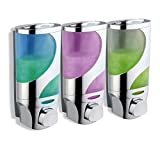 HotelSpaWave Luxury Soap/Shampoo/Lotion Modular-design Shower Dispenser System (Pack of 3)