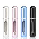 4PCS Portable Mini Refillable Perfume Atomizer Bottle, Refillable Perfume Spray, Atomizer Perfume Bottle, Scent Pump Case for Traveling and Outgoing, 5ml Multicolor Perfume SpraY