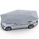 Senllen Car Tent Fully Automatic 189 inch Large Size Hot Summer Anti-UV Wireless Control Vehicle Umbrella with Removable Charger, Windproof Carport Canopy Sun Shade for SUV,Minivan,Truck