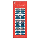 Mushrooms Nail Wrap Kit by Studio Oh! - Includes 22 Nail Wraps in Various Designs & Colors and Application Tools - Easy to Apply & Remove Wraps for Any Outfit or Mood