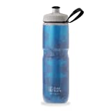 Polar Bottle Sport Insulated Water Bottle - BPA-Free, Sport & Bike Squeeze Bottle with Handle (Fly Dye - Electric Blue, 24 oz)