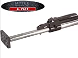 Mytee Products 89.75' to 104.5' Inches Long Steel Adjustable Load Lock Bar for Cargo Tie-Down in Enclosed Trucks and Semi Trailers with 2' - 4' Pads (4 - Pack)