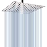 Voolan Rain Shower Head - California Compliant 1.8 GPM - 12 Inches Large Rainfall Shower Head Made of 304 Stainless Steel - Perfect Replacement For Your Bathroom Shower Heads