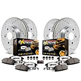 Power Stop K6803-36 Front and Rear Z36 Truck & Tow Brake Kit, Carbon Fiber Ceramic Brake Pads and Drilled/Slotted Brake Rotors