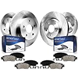 Detroit Axle - Front and Rear Brake Rotors & Ceramic Brake Pads Replacement for Acura MDX ZDX Honda Pilot - 8pc Set