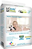 Eco Friendly Premium Bamboo Disposable Diapers by Andy Pandy - Medium - for Babies Weighing 13-22 lbs - Medium (Pack of 80)