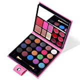 All in One Makeup Kit - 20 Eyeshadow, 6 Lip Glosses, 3 Blushers, 2 Powder, 1 Concealer, 1 Mirror, 1 Brush, Make Up Gift Set for Teen Girls, Beginners And Pros
