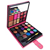 All in One Makeup Kit,Beauty Book Makeup Set With Eyeshadow Palette Lip Glosses Blushers Powder Concealer Mirror Brush,Professional Makeup Kit Set Gift for Women Girls,Beginners,Teens,32 Colors(Rosy)