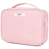 Makeup Bag with Inner Pouch - Cosmetic Bag for Women Cosmetic Travel Makeup Bag Large Travel Toiletry Bag for Girls Make Up Bag Brush Bags Reusable Toiletry Bag (PINK)