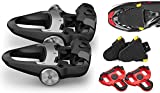 Garmin Rally RS200 Dual-Sensing Power Meter Bike Pedals Bundle | Includes Road Cleat Protective Covers (2-Pack) | Shimano SPD-SL Cleats | Power, Cadence & Left/Right Balance | 010-02388-02