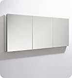 Fresca 60' Wide x 36' Tall Bathroom Medicine Cabinet w/Mirrors