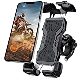 Bike Phone Mount, All-Round Adjustble Motorcycle Phone Mount, Bike Phone Holder for Handlebars Fits iPhone 12 Pro Max/11 Pro/XR/XS MAX,Galaxy S20/S10/Note 10 and All 4.7-6.8inches Devices