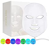 Angel Kiss LED Face Mask Light Therapy for Face, 7 Color LED Photon Skin Therapy Mask, Blue Red Light Therapy for Face, LED Facial Skin Care Mask for Skin Rejuvenation Anti Aging Tightening Fine Lines