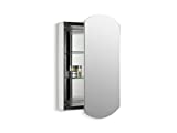 Archer® 20' W x 31' H Aluminum Single-Door Medicine cabinet, Beveled edges
